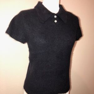 Vintage 90s Limited navy angora sweater